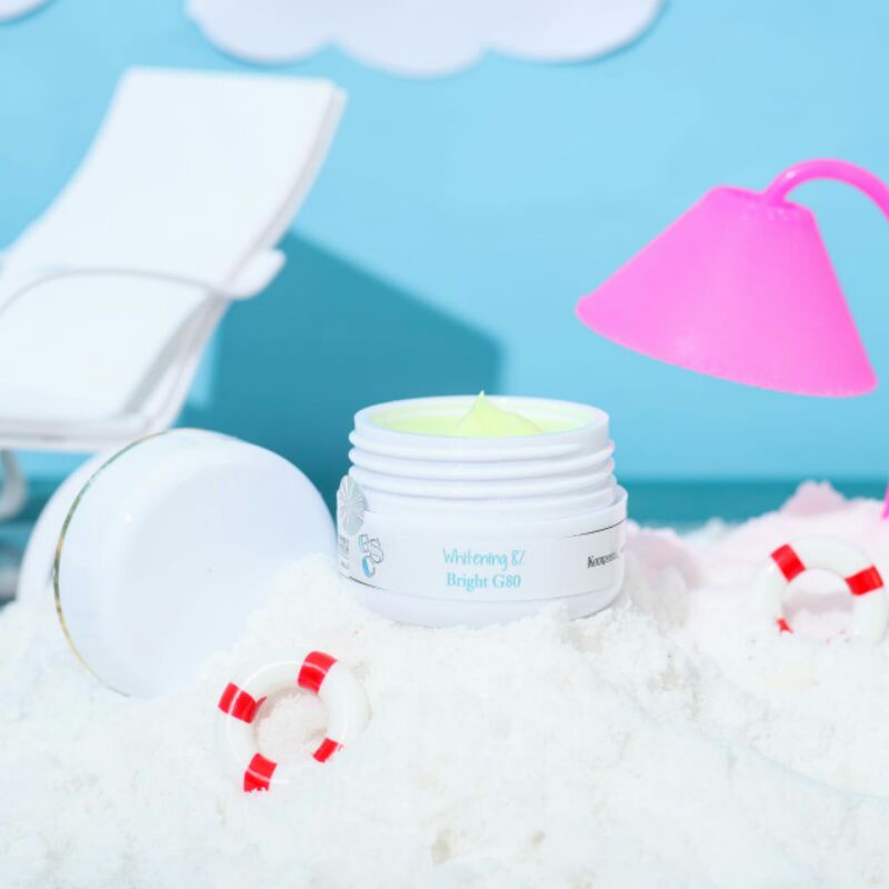 Bright G80 cream Malam night utk flek dan pemutih super tinggi cepat memutihkan aman farmasi