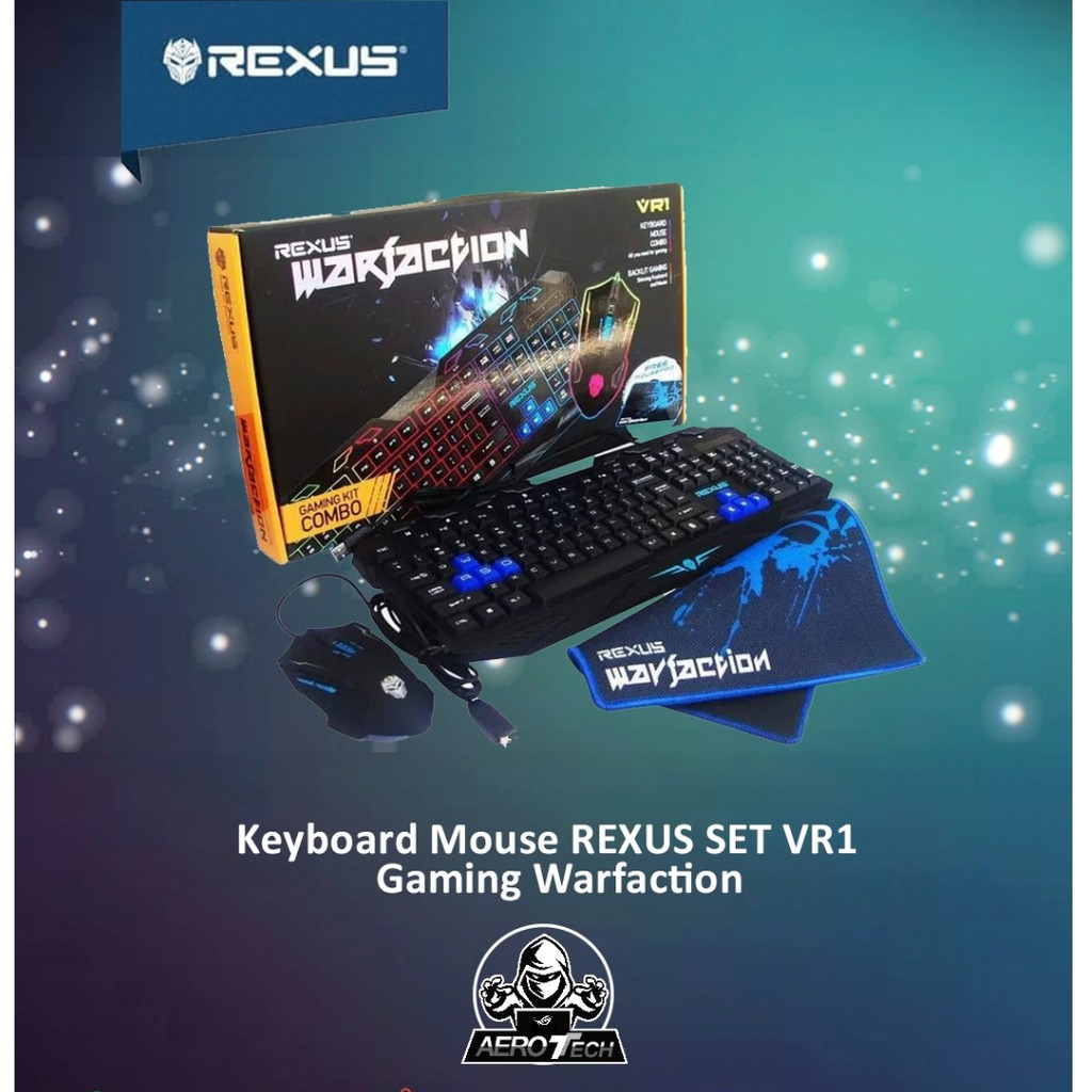 REXUS VR1 Keyboard + Mouse GAMING Warfaction