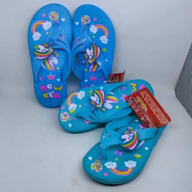 Sandal Jepit Anak New Era motif Unicorn