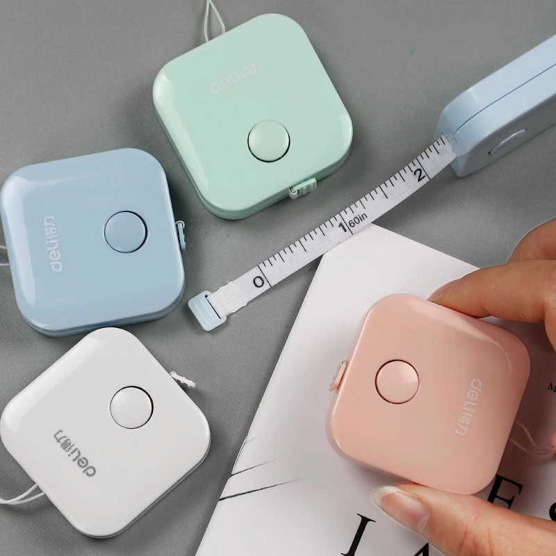 [Portable And Stylish Macaron Multi-color Square Tape Measure] [Cute Candy-colored Small Measuring Soft Ruler] [Suitable For Clothing Cutting, Office, Learning]