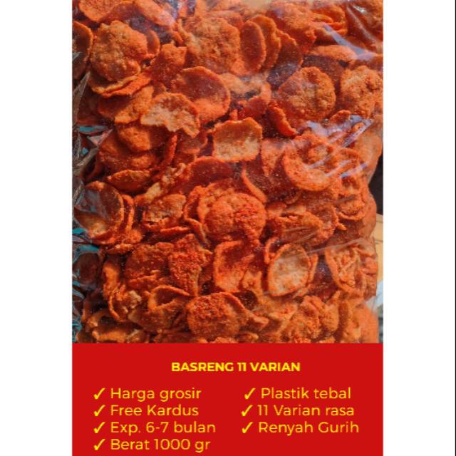 (Harga grosir) Basreng kiloan / Bakso goreng / Basreng 1 kg / basreng 1000 gr /bakso ikan