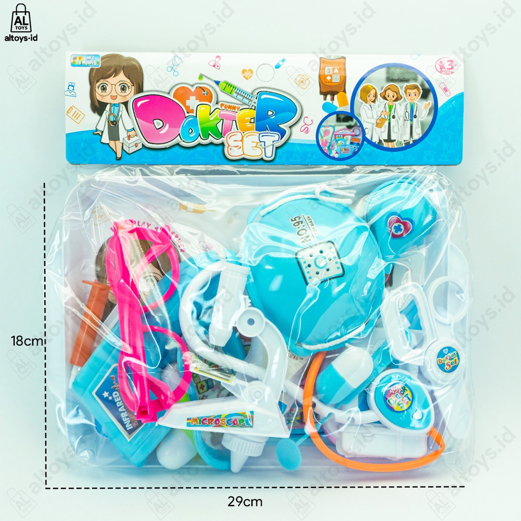 Mainan Nampan Peralatan Dokter Koper Medical Klinik Playset MD02