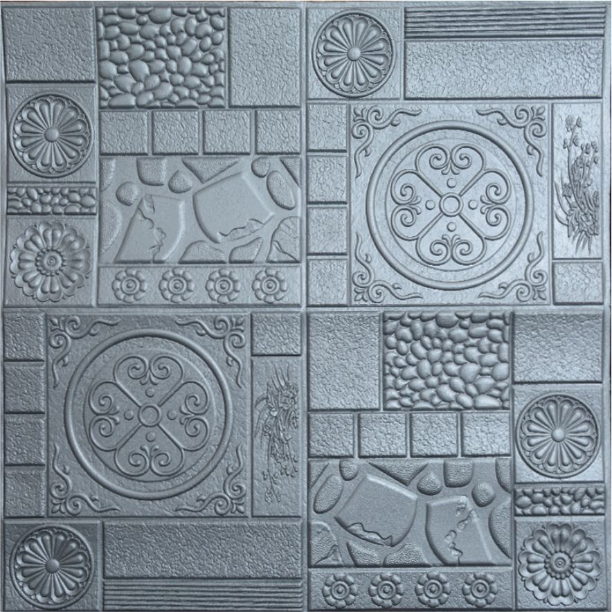 (COD) Termurah Wallpaper Kamar wallfoam 3D Emboss dinding premium quality High / wallfoam wallpaper busa 3D dapur ruang tamu kamar tidur XPE PE embossed Premium High Quality