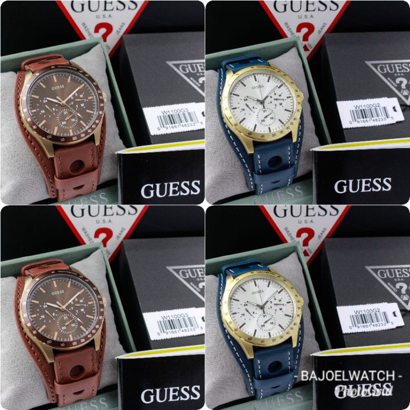 Jam tangan cowok GUESS MONTANA W1100G2 Ori BM || W1100G3