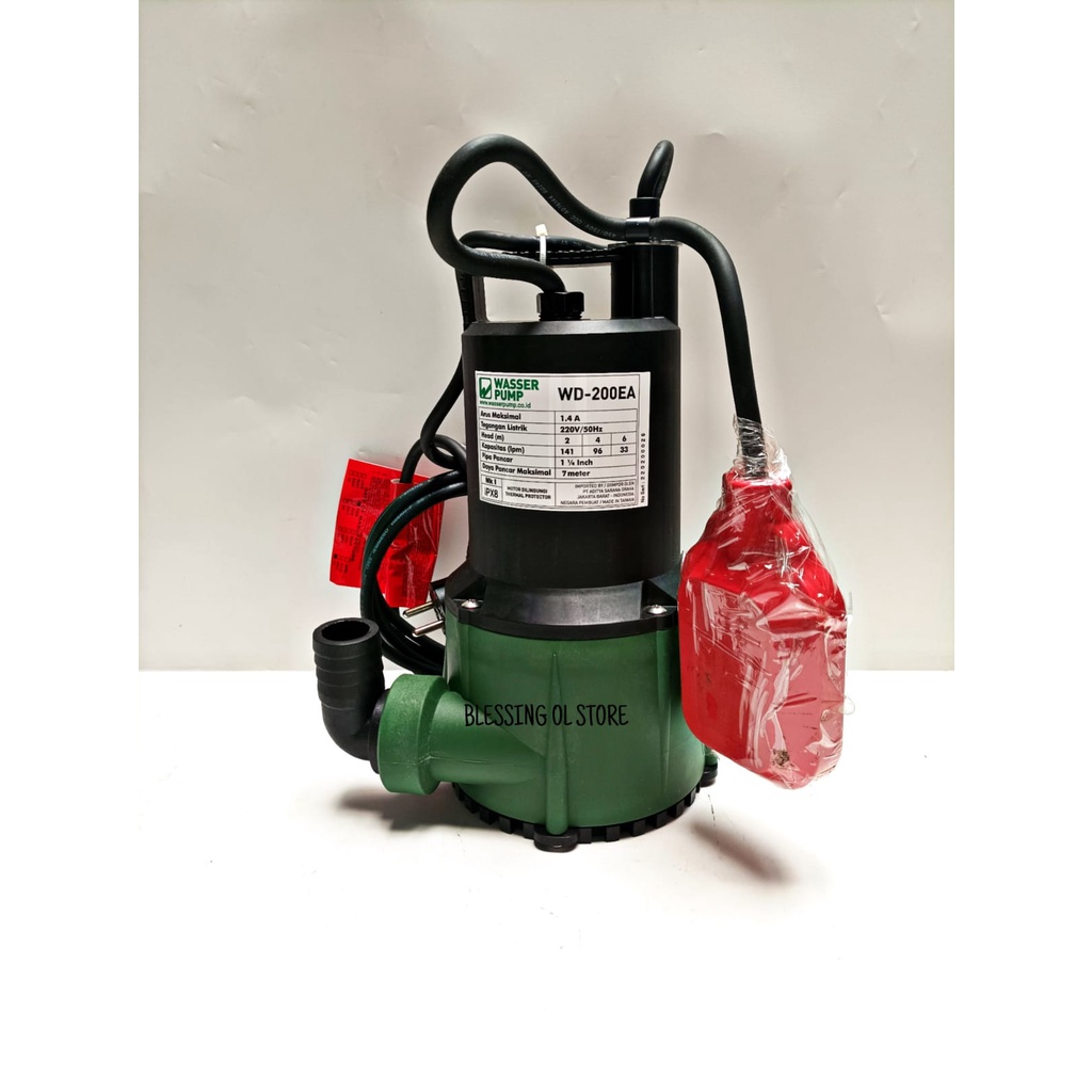 Pompa Celup Wasser WD 200 EA (WD 200EA) - Tanpa Bubble