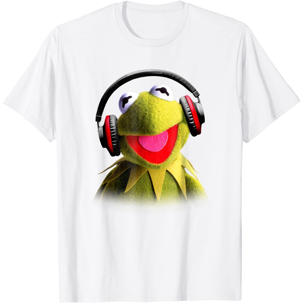 Kaos Anak Muppet Babies Kermit Headphones - Kaos Anak Premium - Ninacuteshop