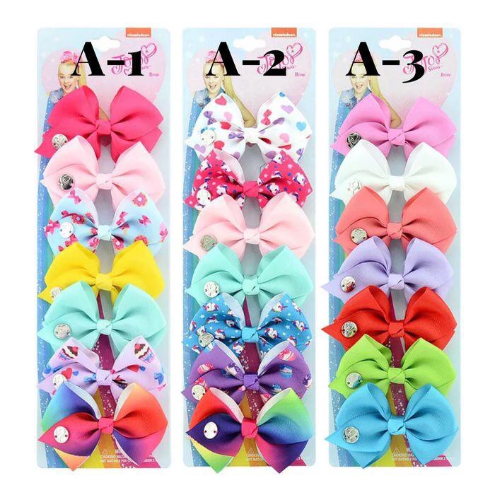 JOJO SIWA BOW ISI 7PCS 3.5inch TERMURAH IMPORT