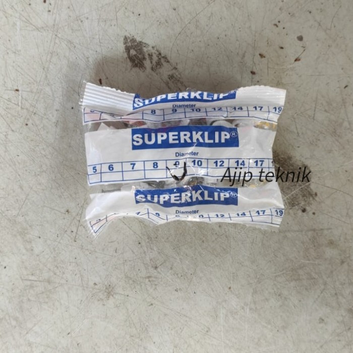 Klem Kabel 9mm Putih Paku Beton Round Cable Clips No 9