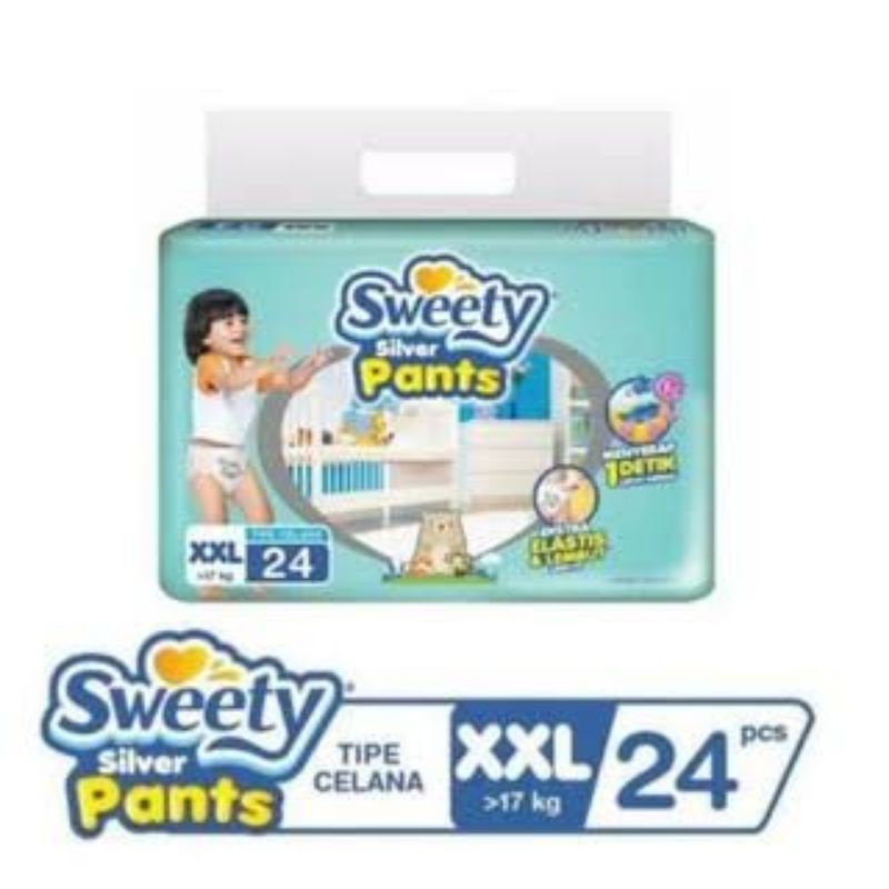 pamper my swetty silver pants size s/m/l/xl/xxl