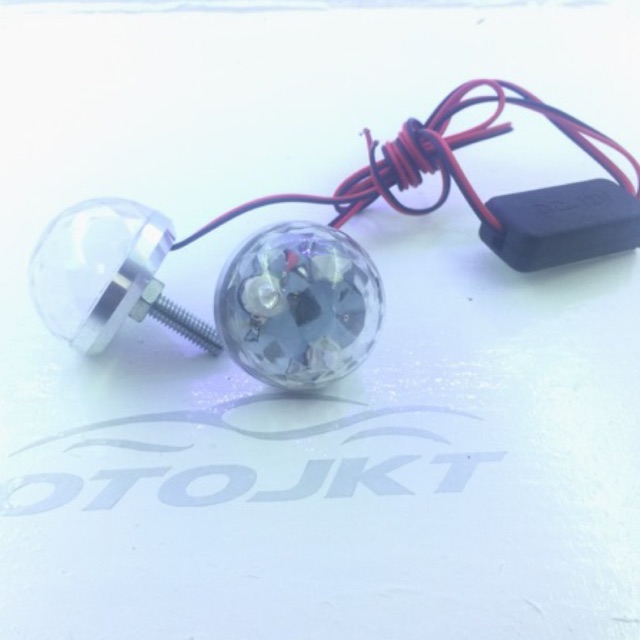 LED CRYSTAL MOBIL MOTOR UNIVERSAL 18 watt Kedip