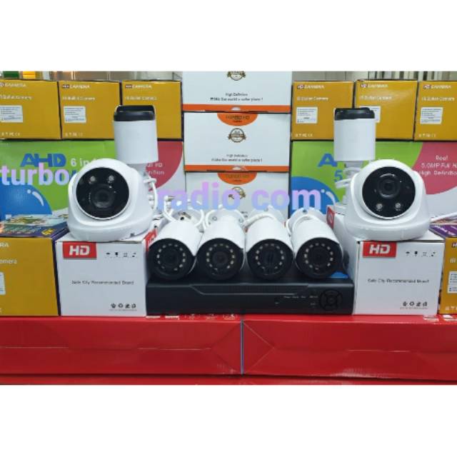 Paket cctv 8 camera 5mp turbo hd ir sony 1080p +hdd komplit