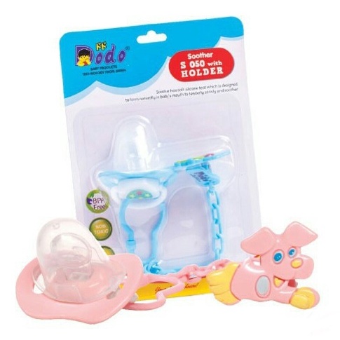 Empeng + Gantungan Tali Dodo/ Chain Pacifier Holder Dodo/ Empeng Bayi soother SA1 dan SA2