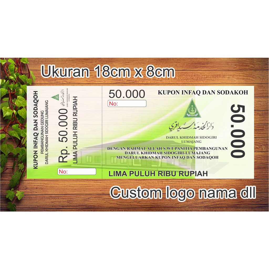 

Custom Cetak Kwitansi lembaran full warna