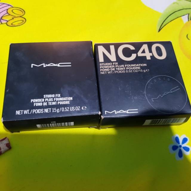 MAC STUDIO FIX POWDER PLUS FOUNDATION SHADE NC35 & NC40 [PRELOVED]