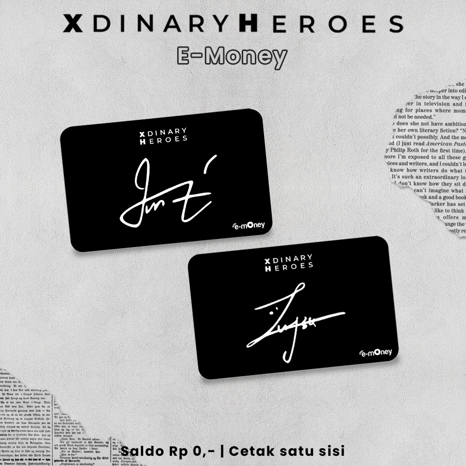 PRE ORDER!! E-Money/Flazz Card XDINARY HEROES  Signature