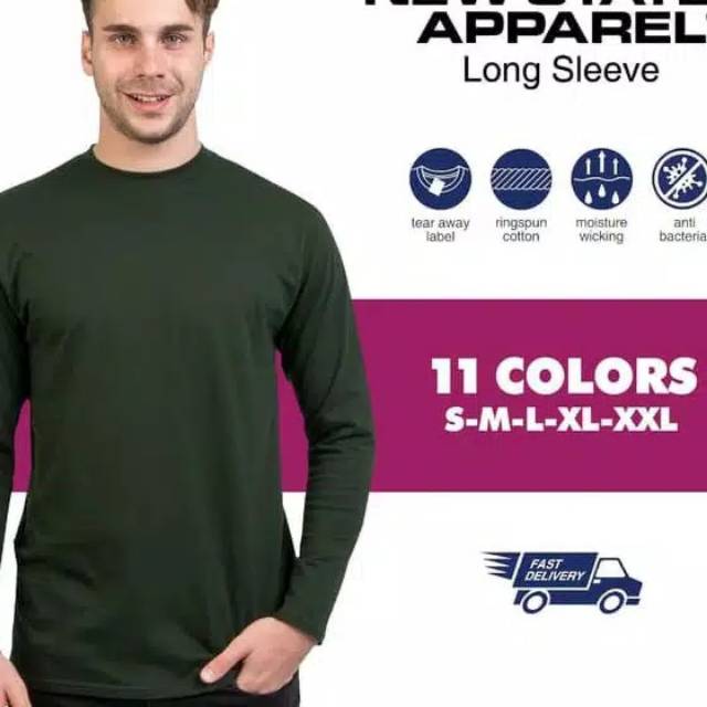Kaos Polos Premium Long Sleeve NSA