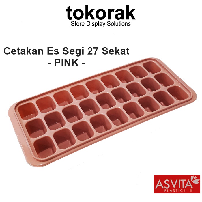 CETAKAN ES BATU SEGI 27 SEKAT ASVITA RIT- 848 -ICE CUBE TRAY