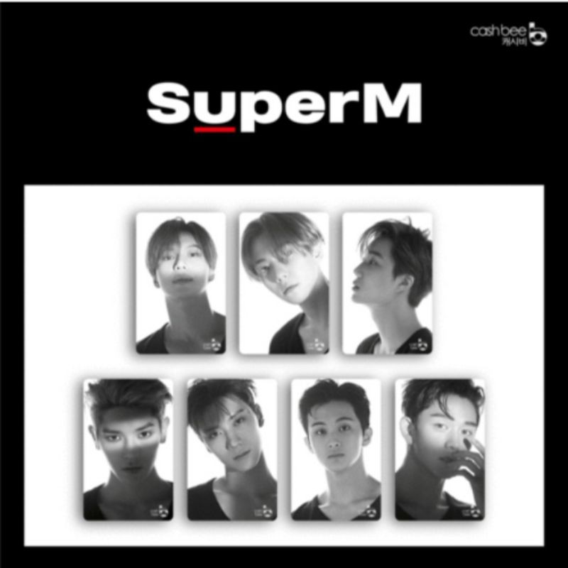 superm cashbee kartu transportasi cash bee kai lucas taeyong mark taemin ten baekhyun exo nct shinee