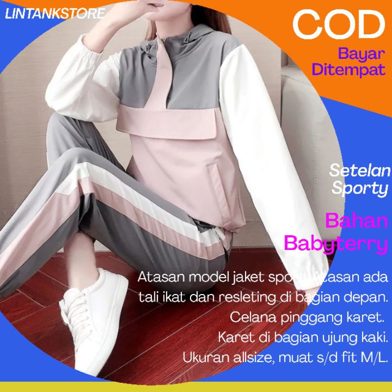 Baju Setelan Wanita Hoodie Wanita Import Hodie Cewek Kekinian Korea Terbaru Jogging Sweater Blouse
