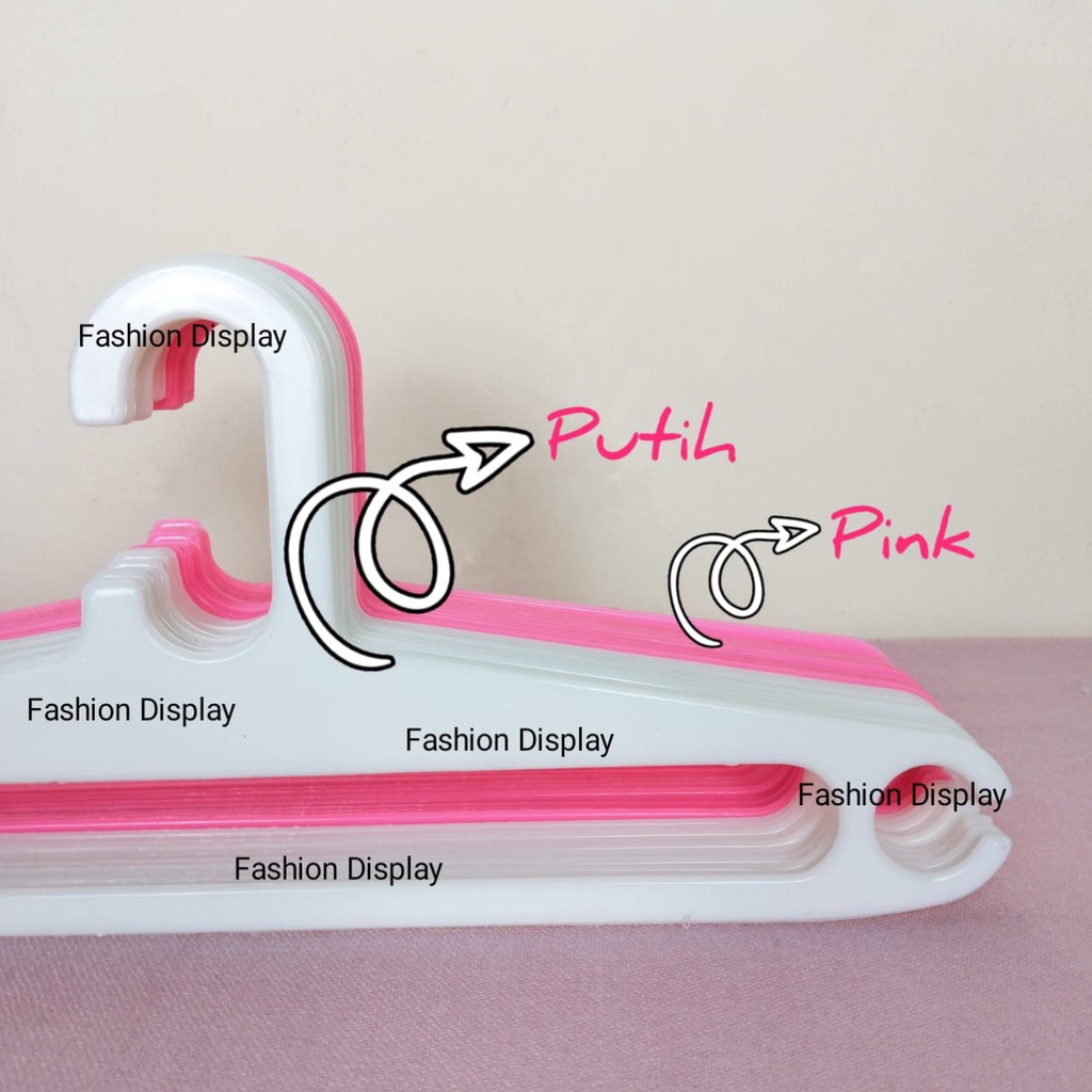 Hanger Plastik Polos/Gantungan Baju Anak Anak 14 Inch / Hanger Plastik Murah Gantungan Laundry - BH