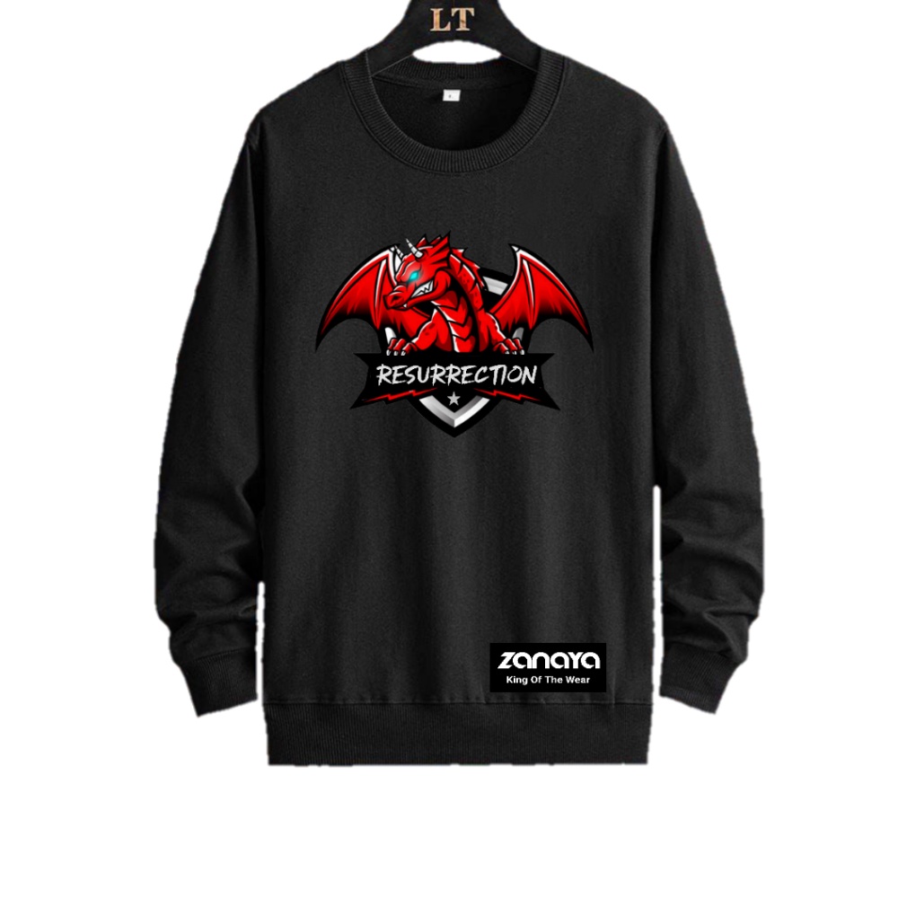 COD Sweater CREWNECK Pria Naga Size M L XL XXL 3XL 4XL Switer Terbaru