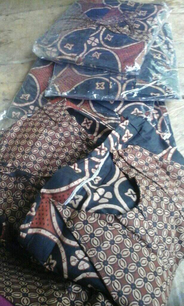 Maura Cople - Sania Ruffle Batik Cople Jazzy Gamis Syari -gamis Kerah Jazz Terbaru 2020 - Kawung.cs