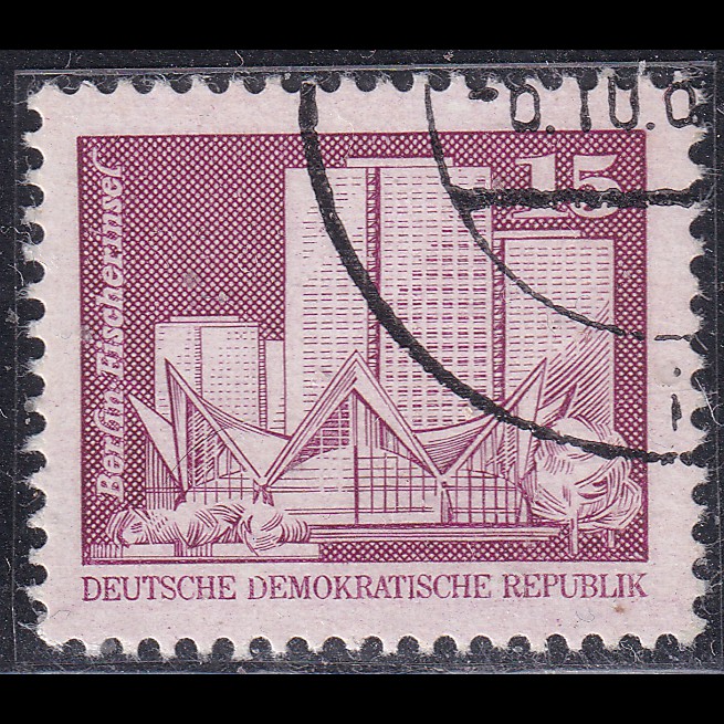 

Prangko DDR 1980 - Berlin Buildings - Fisherman's Island - Small Edition