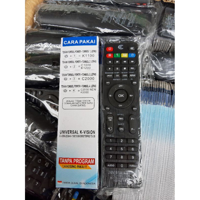 REMOTE MULTI PARABOLA K VISION REMOT UNIVERSAL K-VISION/OPTUS/LGSAT C1000/C2000/K1100/K1200 TS-39