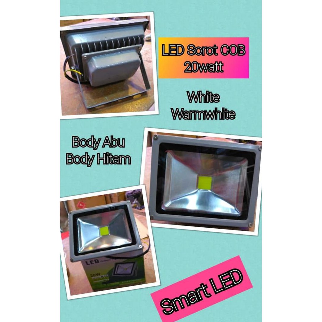 LAMPU SOROT COB LED 20WATT 20 WATT 20W - OUTDOOR TEMBAK TAMAN
