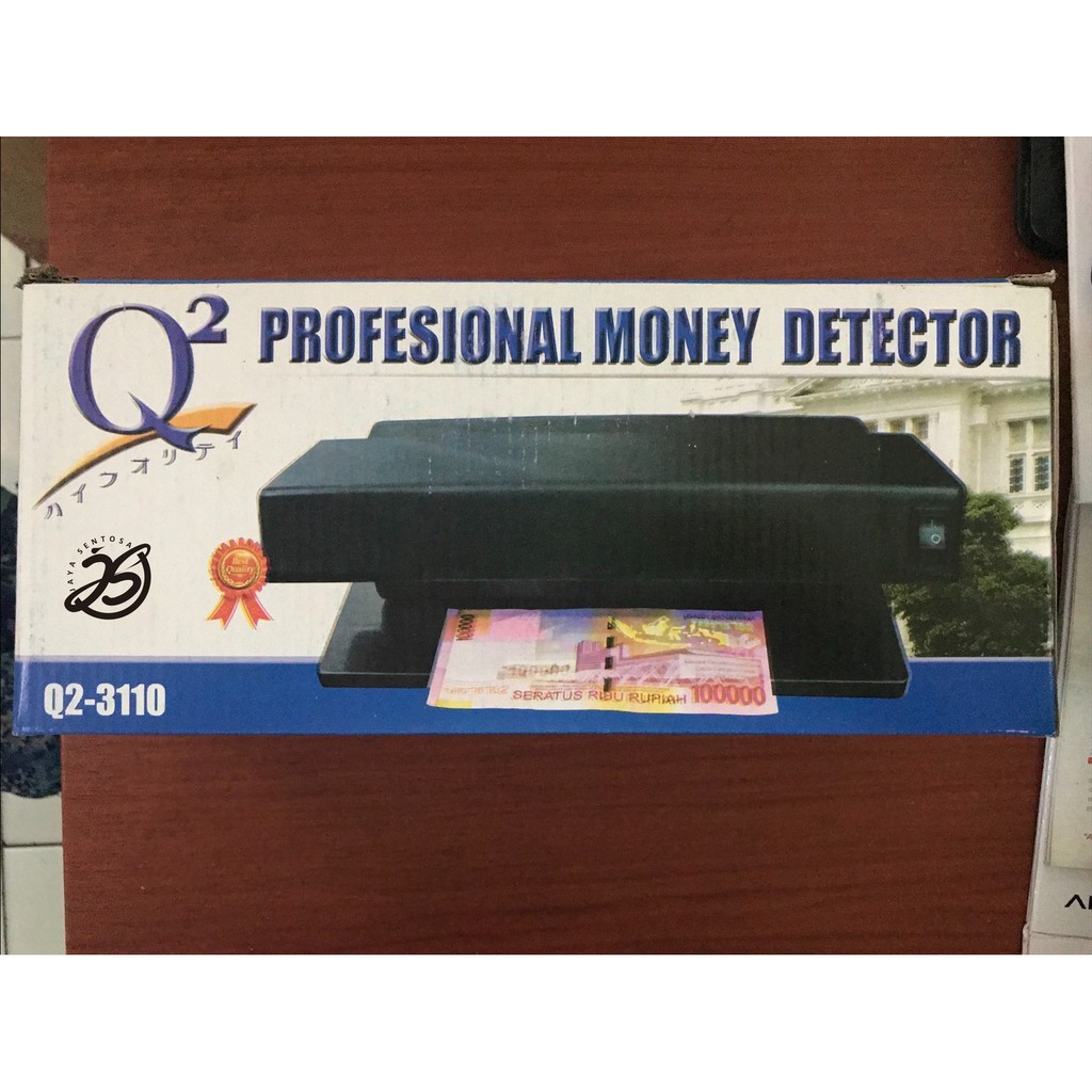 DETEKTOR UANG PALSU MONEY DETECTOR Q2 LAMPU DETEKTOR