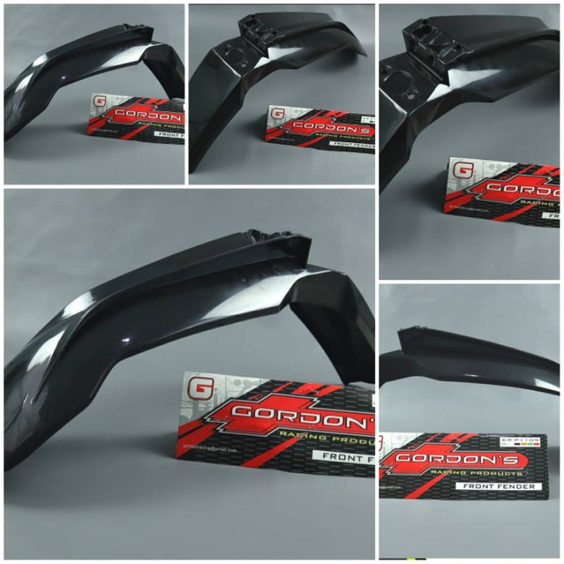 Spakbor depan klx hitam body gordon slebor depan klx gordon