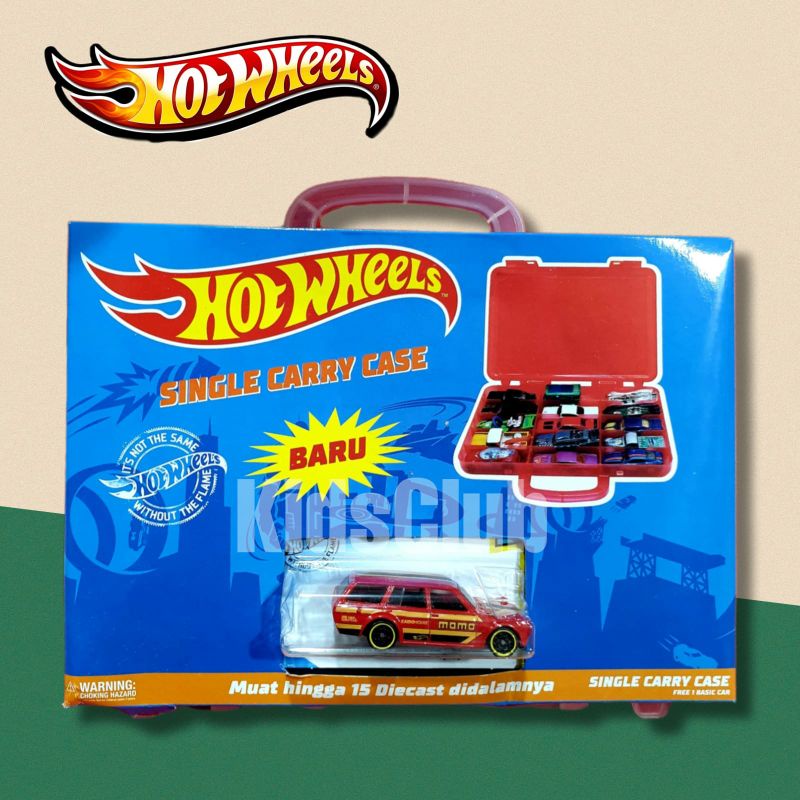 Koper Howheels Original.1Set Bonus 1Mobil.Koper Hotwheels Single Carry Case.Bonus Mobil Random