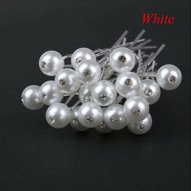 Hairpin tusuk sanggul aksesoris rambut mutiara hias permata