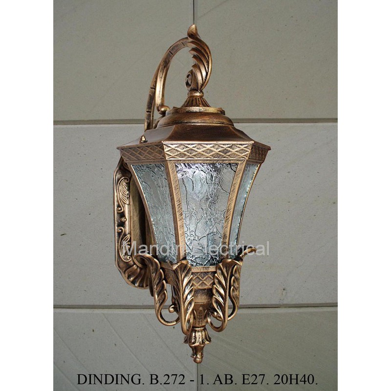 lampu Hias Dinding Dekorasi Outdoor B-272 AB / BK