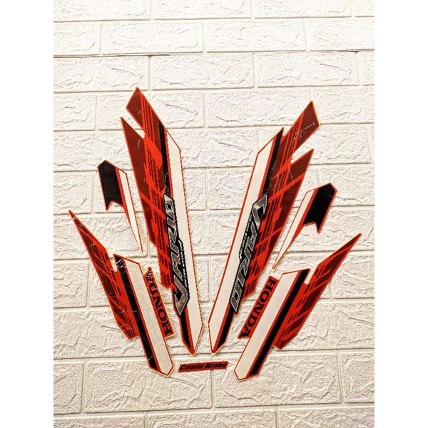 Stiker Striping honda vario 125 150 asli ori merah putih