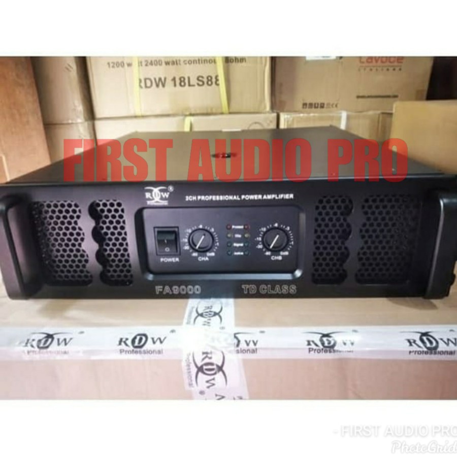 Power Amplifier RDW FA9000 / FA 9000 2 X 1800 WATT ORIGINAL RDW