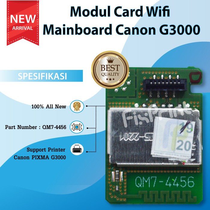 Part Canon G3000 Error Blinking 26x Modul Card WiFi Printer Pixma G3000 Papan Wireless Canon G3000