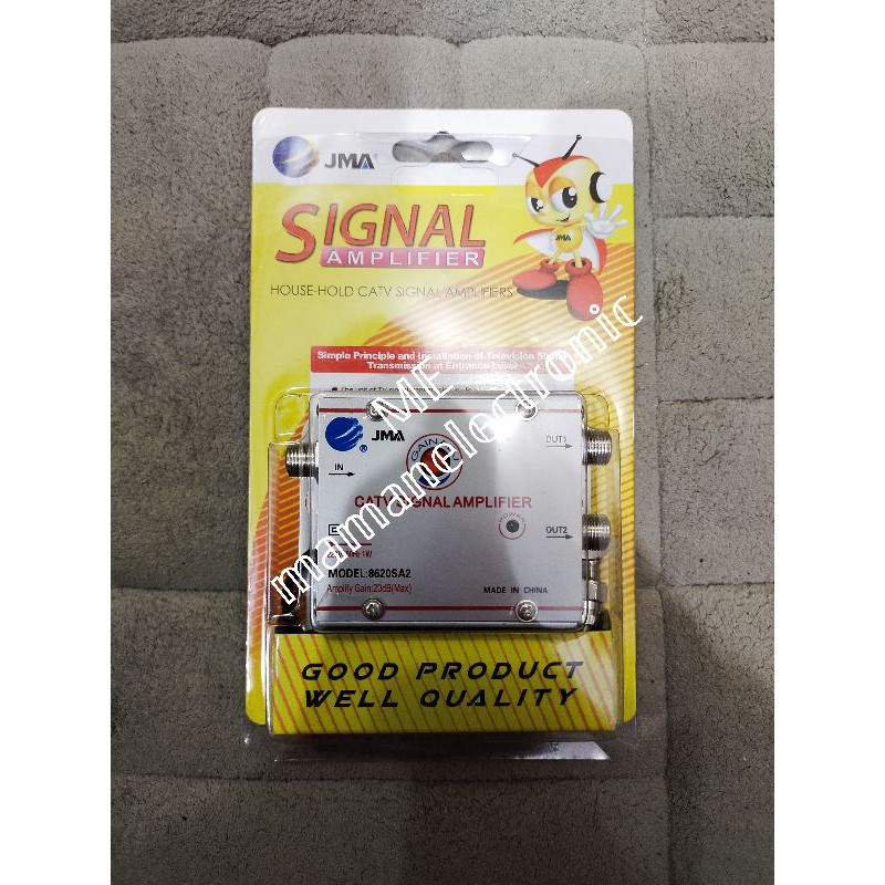 Splitter Booster Cabang CATV / Signal Amplifier Penguat Signal TV 2 Way