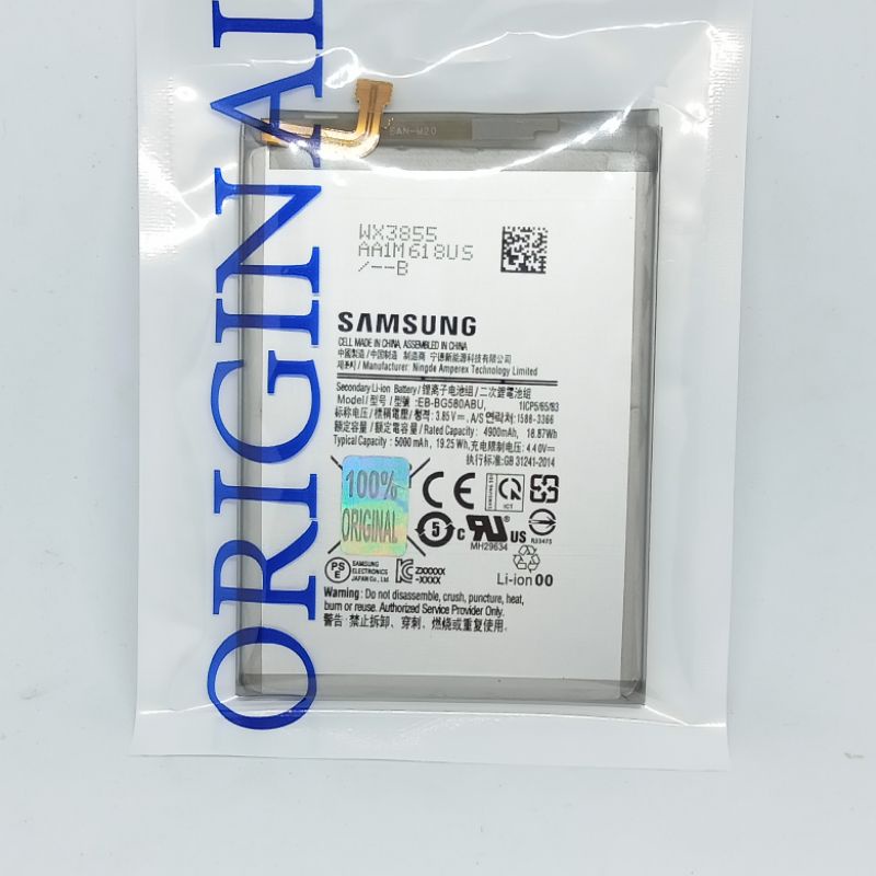 Original 100% Baterai Samsung M20 EB-BG580ABU baterai hp
