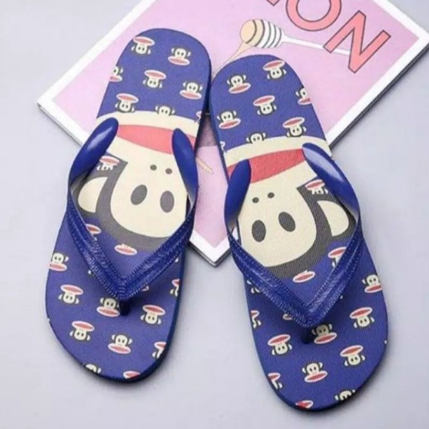 Sandal Jepit Spon Motif Monkey