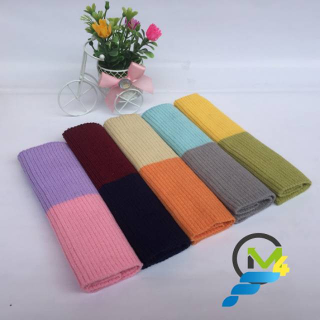 BANDANA 2 WARNA CIPUT RAJUT  inner hijab