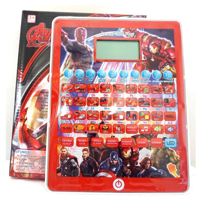 mainan edukasi anak belajar bahasa avengers cars 2 bahasa Ipad playpad