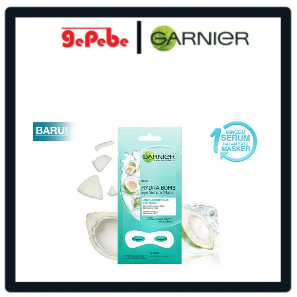 Garnier Eye Serum Mask Hydra Bomb masker mata