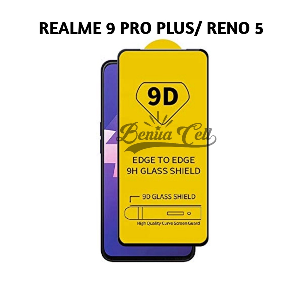 TEMPERED GLASS FULL LEM REALME 9 PRO PLUS REALME 9 PRO+