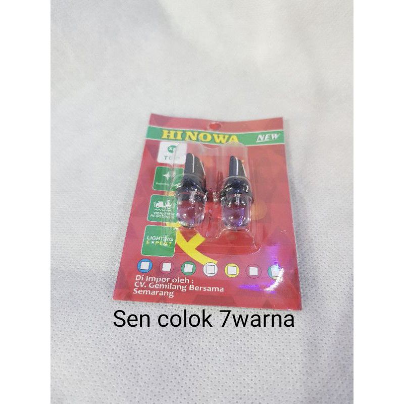 LAMPU LED MOTOR T10 RESIN FULL KACA LAMPU LED SENJA SPEEDO BELAKANG MODEL TERBARU SEN COLOK BENING