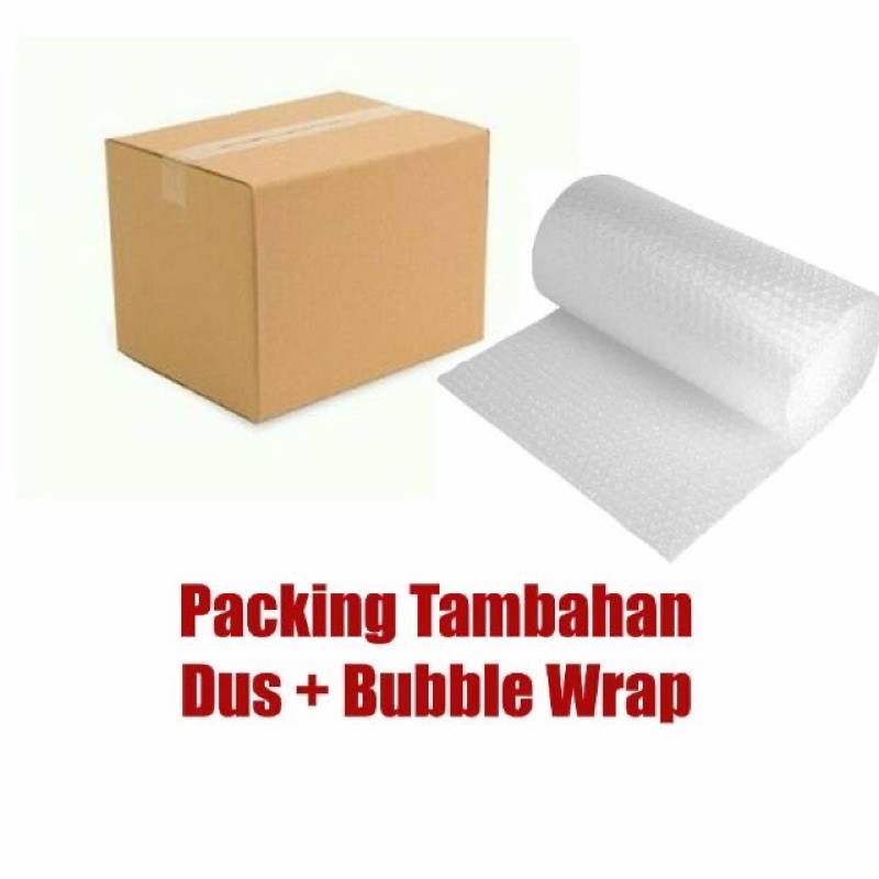 EXTRA PACKING BUBBLE WRAP DAN DUS AGAR LEBIH AMAN