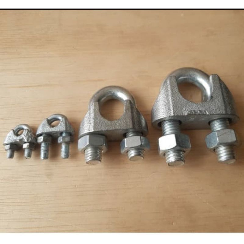 Jual klem kabel seling 10 mm / steel wire clamp / kuku macan / Sling