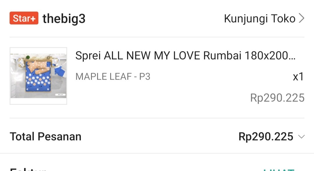 Sprei All New My Love Rumbai 180x200 Tinggi 30 Motif Kolase Coastal Bohemian - 180 King T30 Sp P3