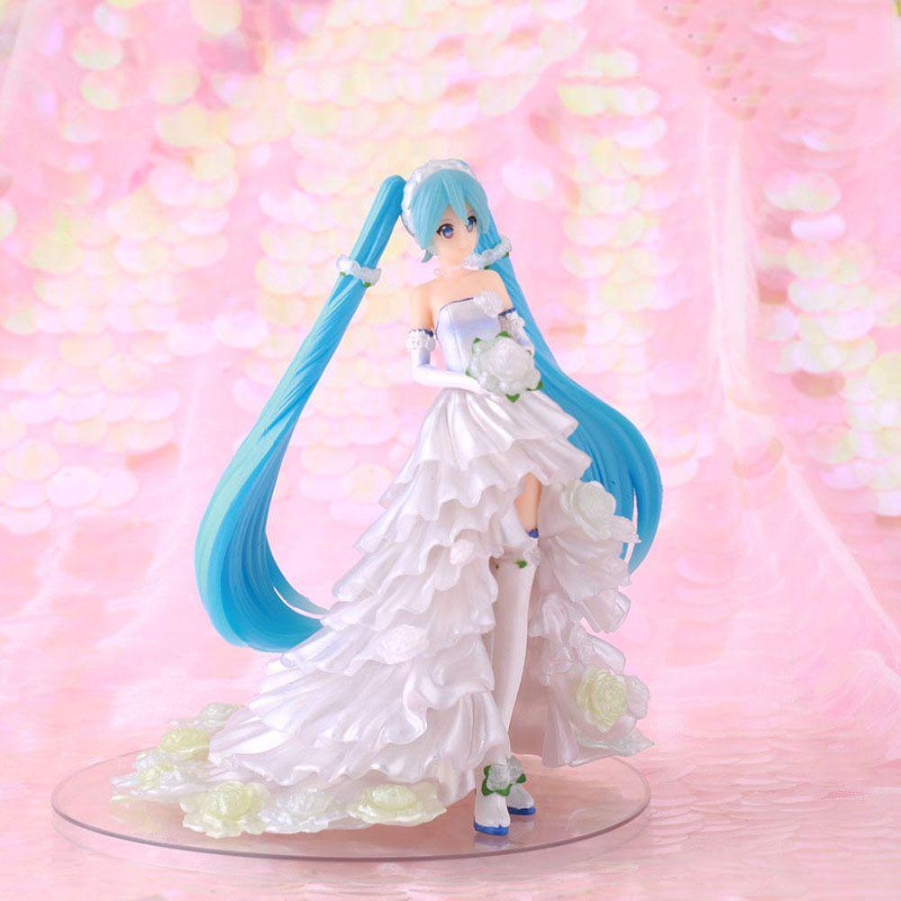 Lanfy Miku Hatsune Action Figure Cute Miku Hatsune Collection Model Miniatur PVC