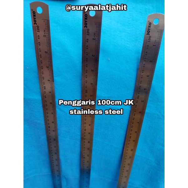 

Penggaris stainless 100cm (1Meter) =rp.33.500/1pcs